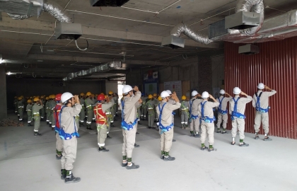 Công tác Cơ Điện tại dự án FLC Twin Towers tuần 26